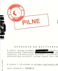 Wezwania do zapłaty